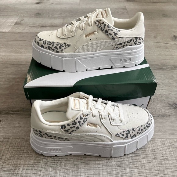 Puma - Mayze Leopard Stack Edgy Platform Sneaker - size 8.5 - NEW!! - Picture 2 of 9